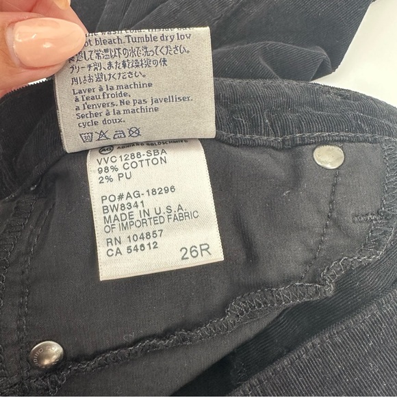 AG Adriano Goldschmied The Legging Super Skinny Jeans Velvet Corduroy Size 26 - Picture 16 of 16